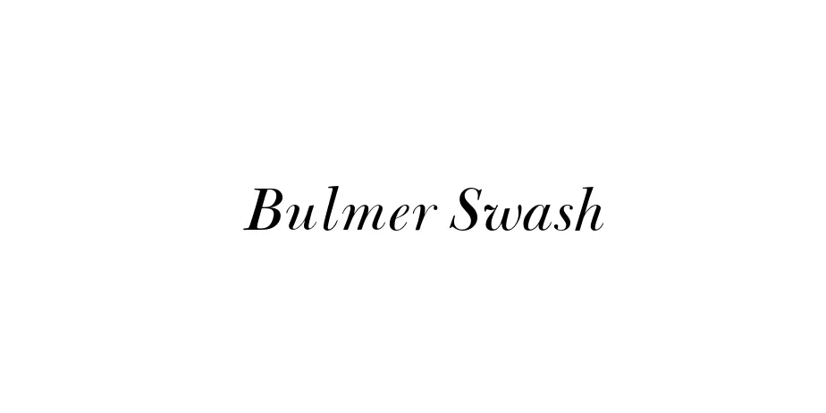 Fonte Bulmer Swash