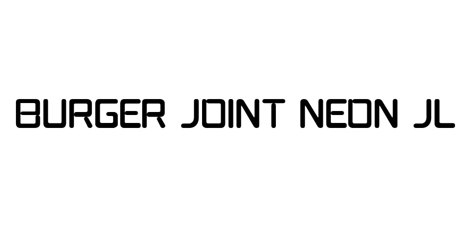 Fonte Burger Joint Neon JL