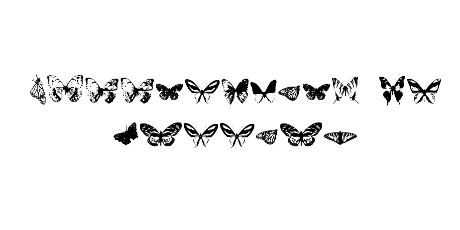 Fonte Butterflies by Darrian