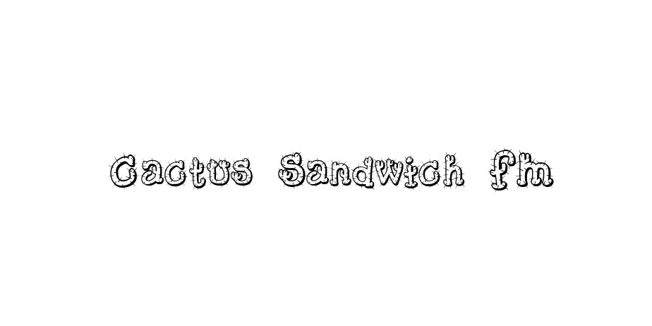 Fonte Cactus Sandwich FM