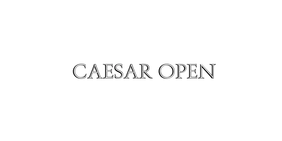 Fonte Caesar Open