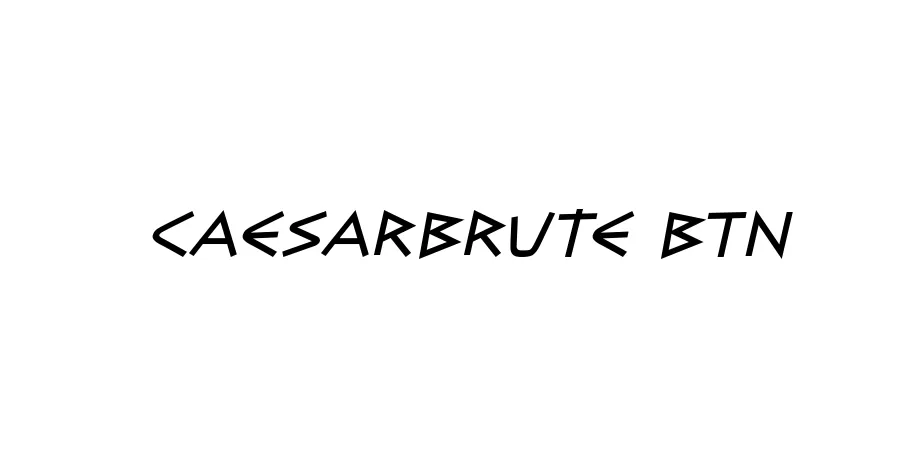 Fonte CaesarBrute BTN