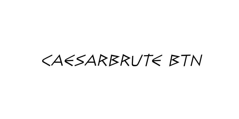 Fonte CaesarBrute BTN