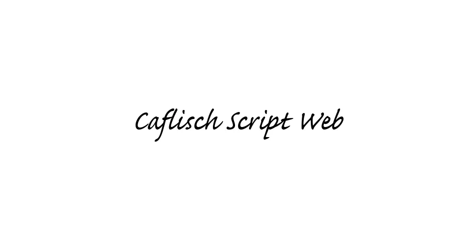 Fonte Caflisch Script Web