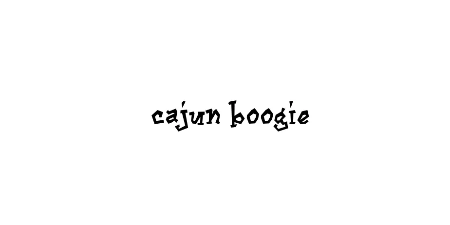 Fonte Cajun Boogie