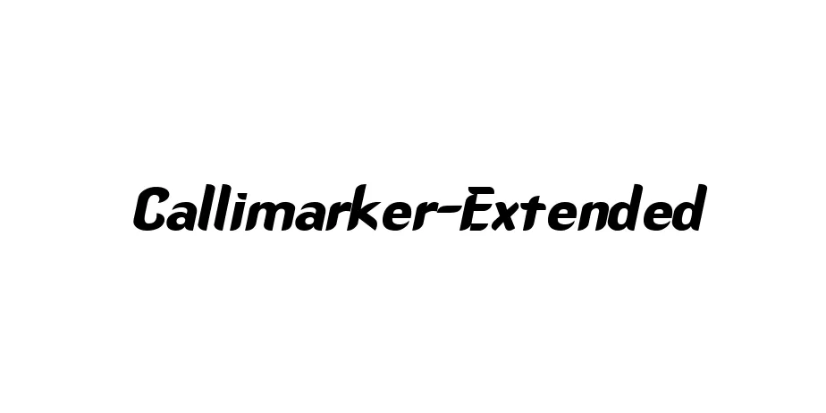 Fonte Callimarker-Extended