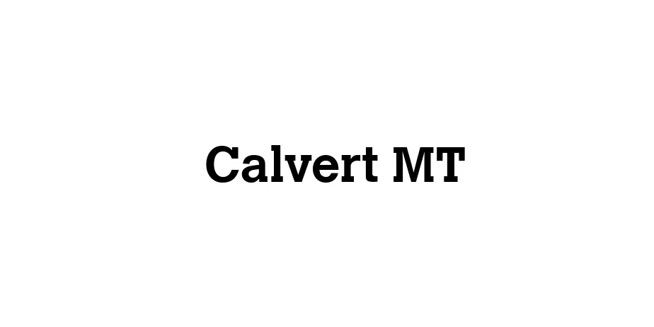 Fonte Calvert MT