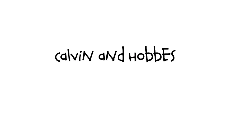 Fonte Calvin and Hobbes