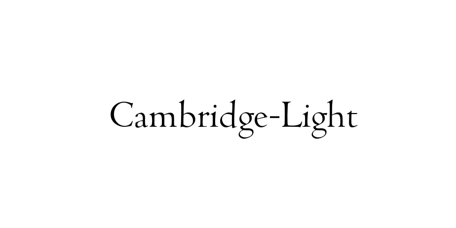 Fonte Cambridge-Light