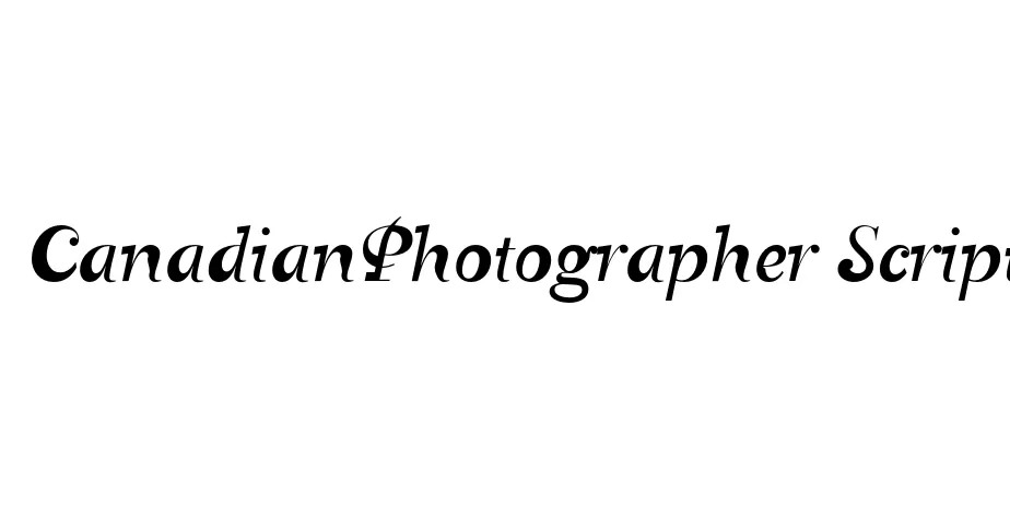 Fonte CanadianPhotographer Script