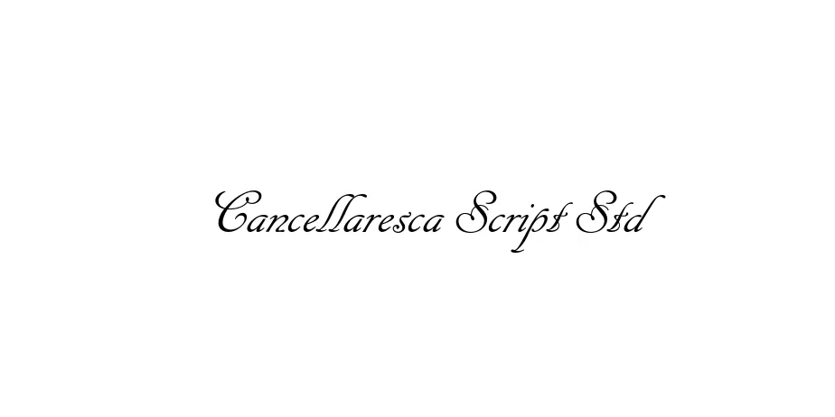 Fonte Cancellaresca Script Std