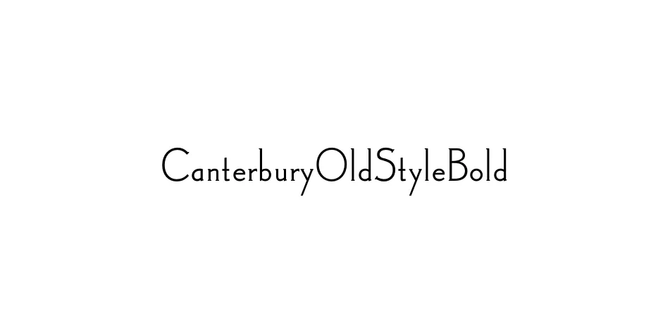 Fonte CanterburyOldStyleBold