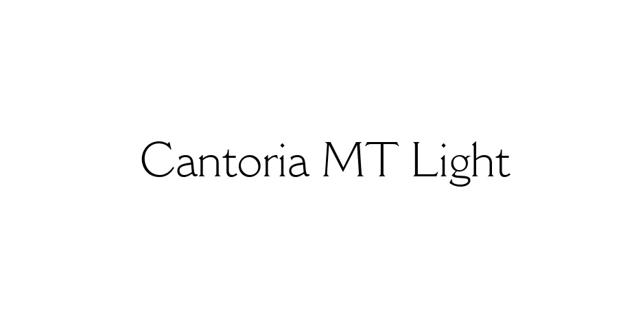 Fonte Cantoria MT Light