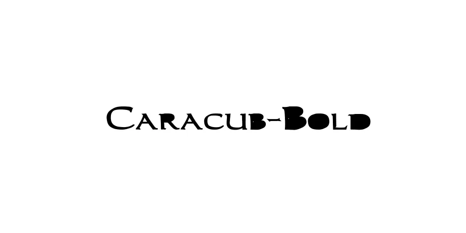 Fonte Caracub-Bold