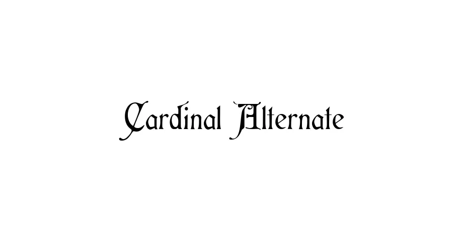 Fonte Cardinal Alternate