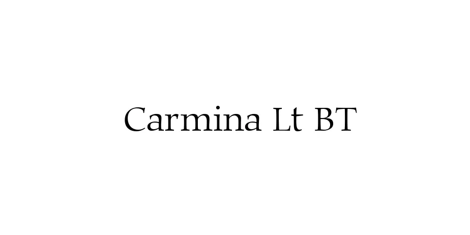 Fonte Carmina Lt BT