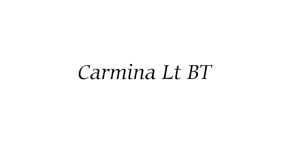 Fonte Carmina Lt BT