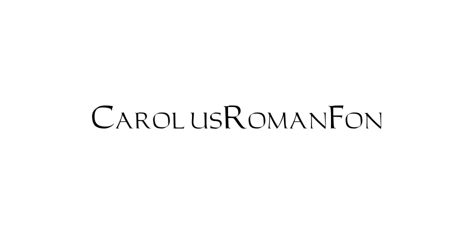 Fonte CarolusRomanFon