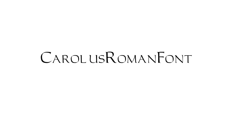 Fonte CarolusRomanFont