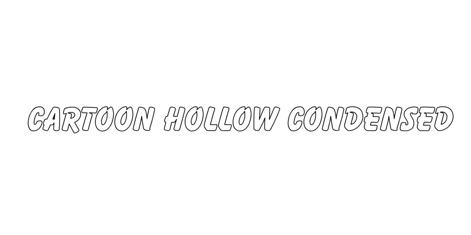 Fonte Cartoon Hollow Condensed