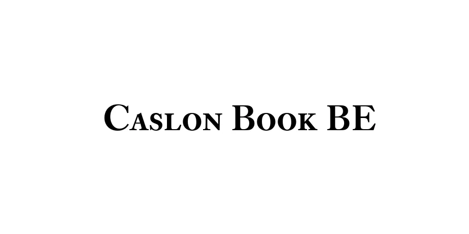 Fonte Caslon Book BE