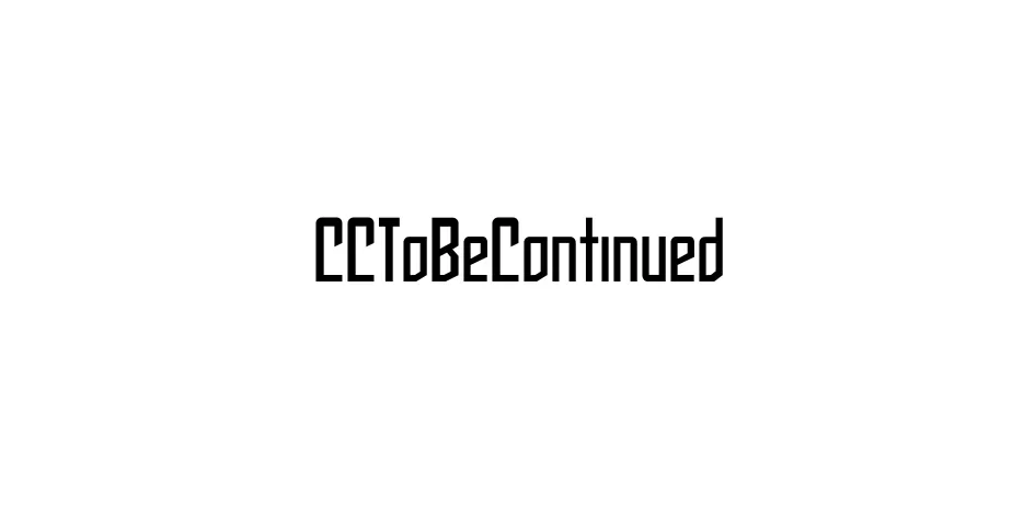 Fonte CCToBeContinued