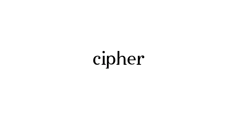 Fonte cipher