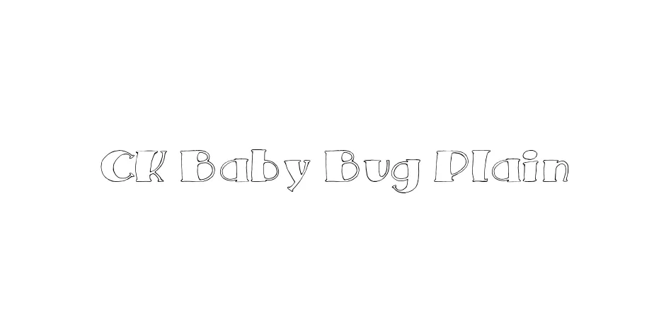 Fonte CK Baby Bug Plain