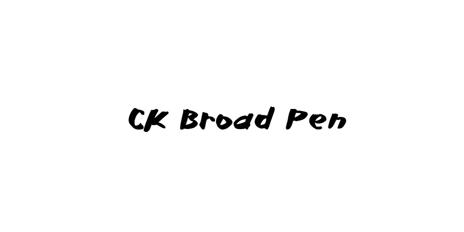 Fonte CK Broad Pen