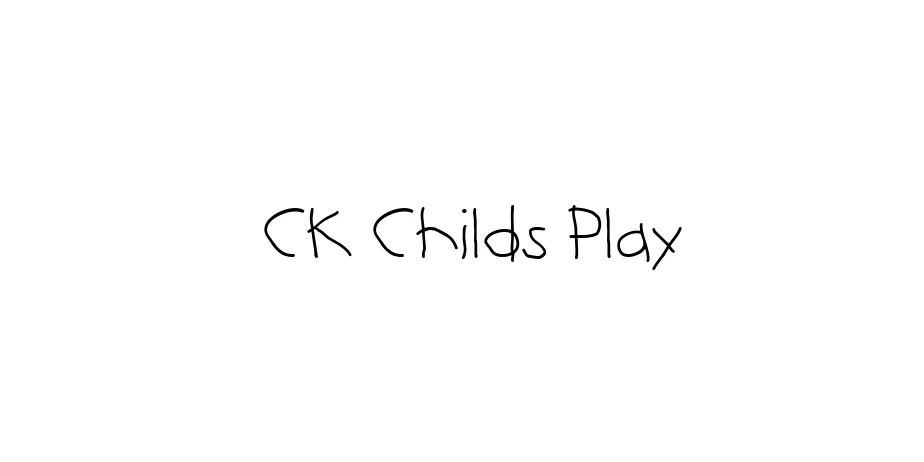 Fonte CK Childs Play