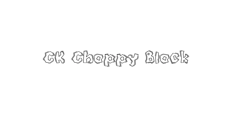 Fonte CK Choppy Block