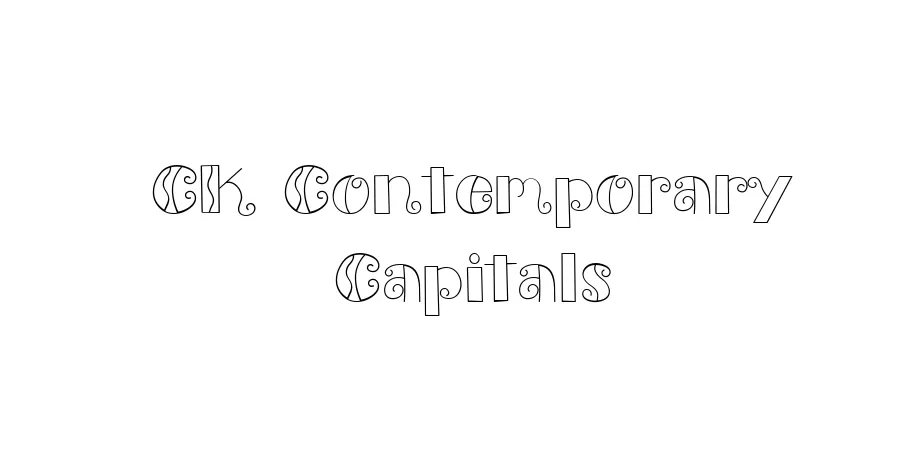 Fonte CK Contemporary Capitals