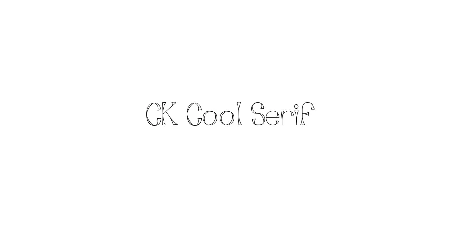 Fonte CK Cool Serif