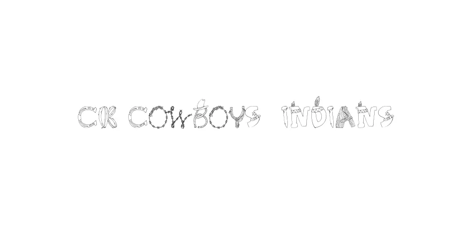 Fonte CK Cowboys  Indians