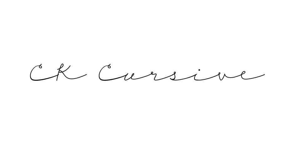 Fonte CK Cursive