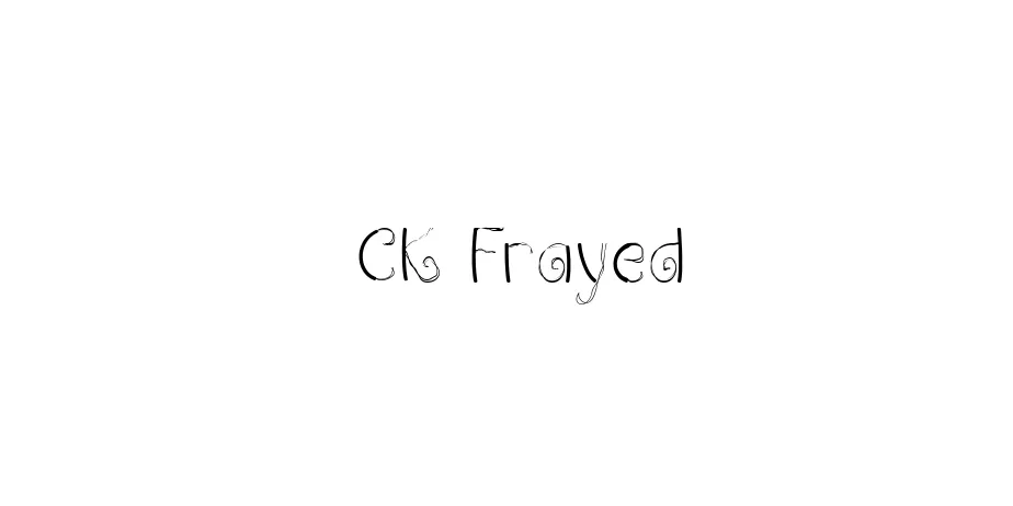 Fonte CK Frayed