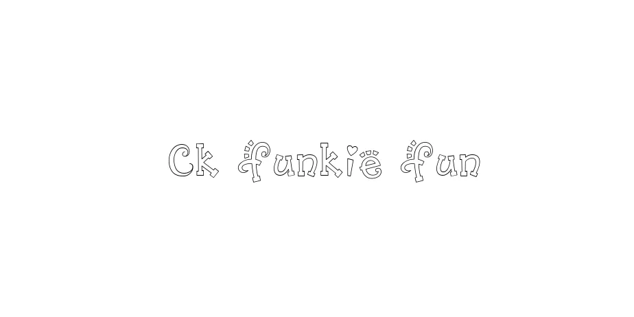 Fonte CK Funkie Fun