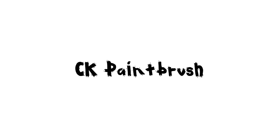 Fonte CK Paintbrush