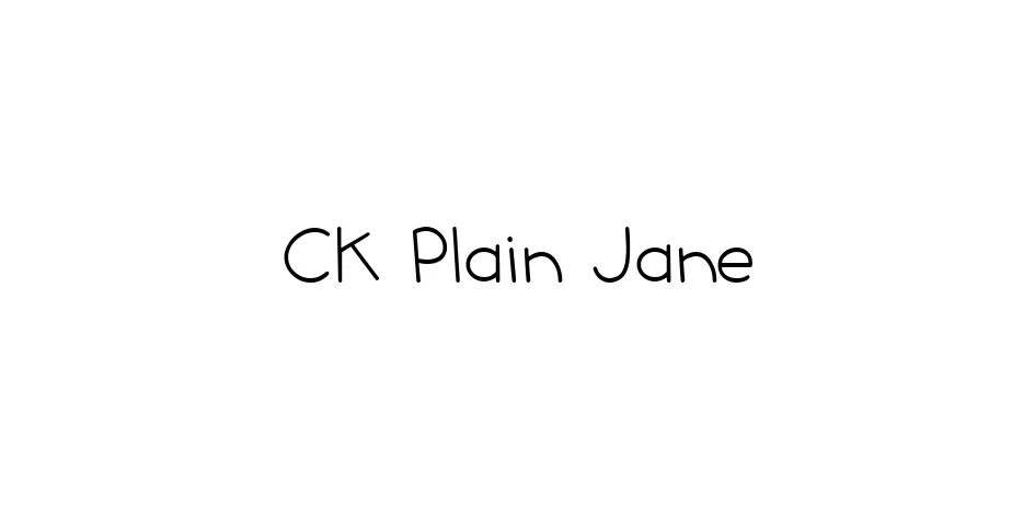 Fonte CK Plain Jane