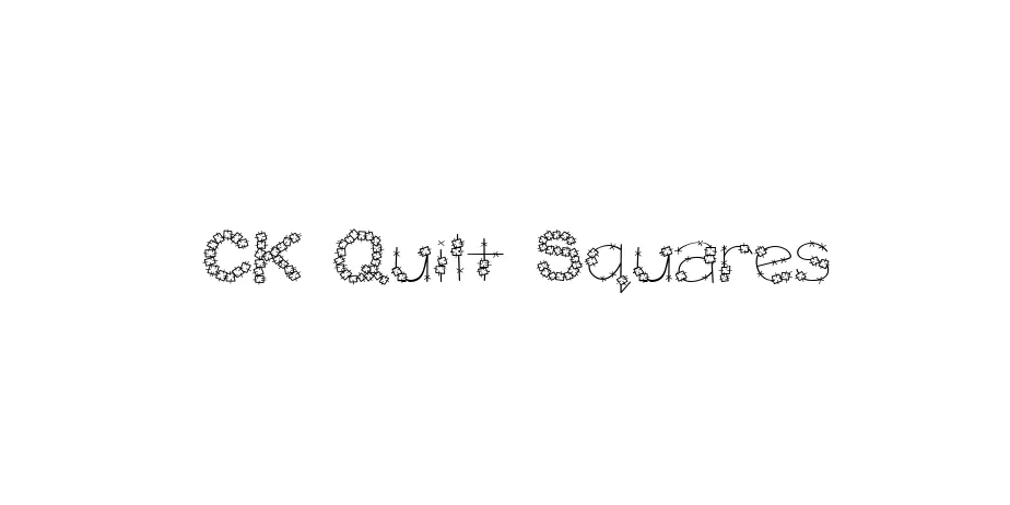 Fonte CK Quilt Squares