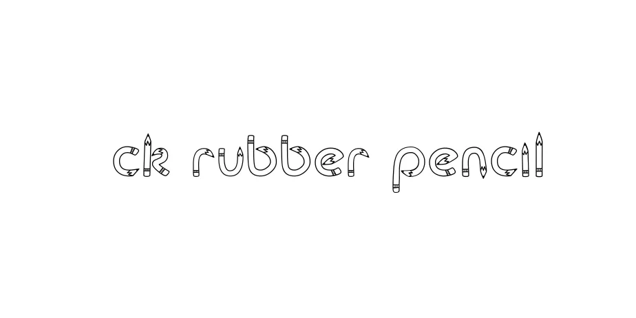 Fonte CK Rubber Pencil