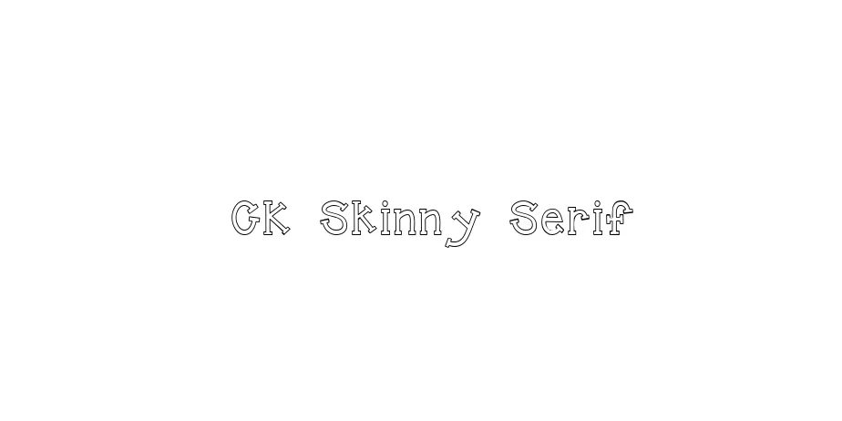 Fonte CK Skinny Serif