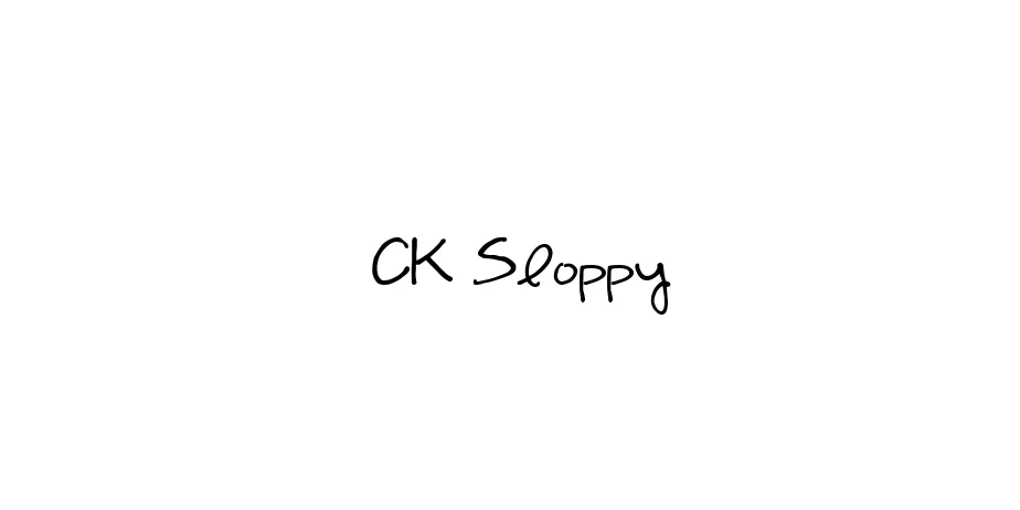 Fonte CK Sloppy