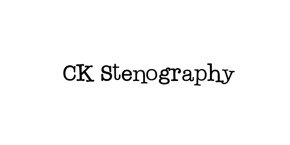 Fonte CK Stenography