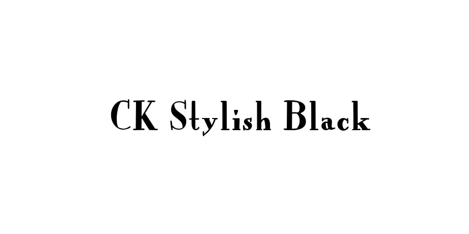 Fonte CK Stylish Black