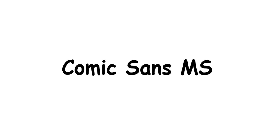 Fonte Comic Sans MS