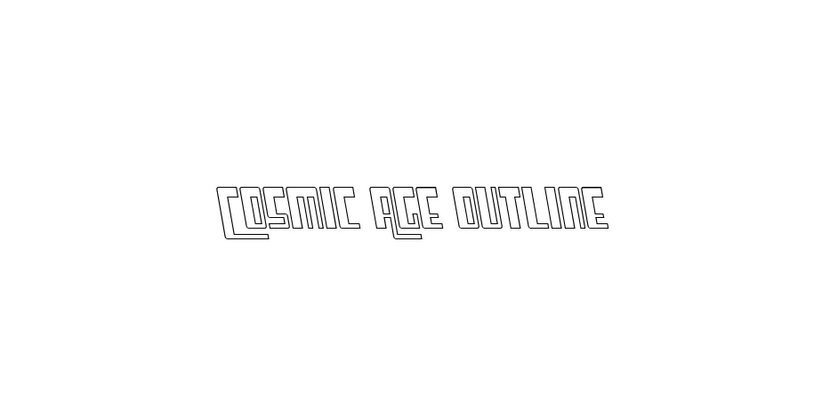 Fonte Cosmic Age Outline