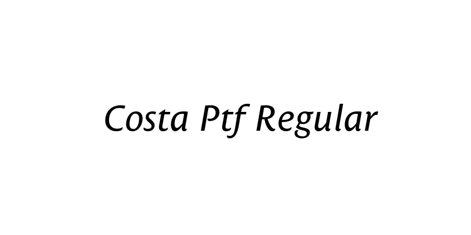 Fonte Costa Ptf Regular