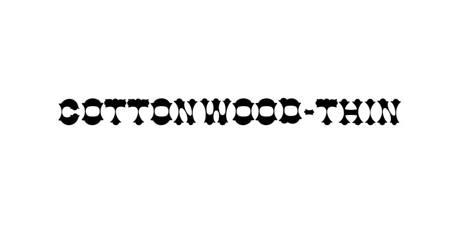 Fonte Cottonwood-Thin