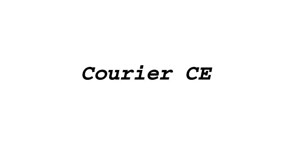 Fonte Courier CE